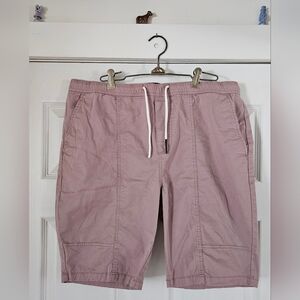 Free Planet Men's Casual Drawstring Shorts - Dusty Pink